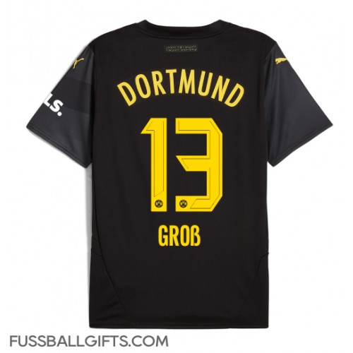 Borussia Dortmund Pascal Gross #13 Fußballbekleidung Auswärtstrikot 2024-25 Kurzarm